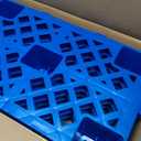 Plastic Pallets,4 Pack Lightweight Pallet,Nestable Moisture-Proof Floor Pallets,Spliceable Outdoor Breathable Grid Platform for Garage WarehousPacke Supermarket Basement Storage,19.7x11.8x3.9in