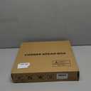 White Bread Box for Kitchen Counter, Bamboo Wood Large Capacity Bread Storage Bin with Acrylic Wavy Door Panel (White, Medium)