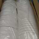 Fulmoon 100 Pack Paper Soup Containers with Lids Disposable Paper Food Containers with Vented Lid Kraft Ice Cream Cake Dessert Cups Soup Bowl for Hot Food Fruit Microwave Restaurant (8 Oz, White)