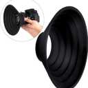 Camera Lens Hood, Collapsible Reversible Filter Thread Rubber Digital Lens Hood DSLR Lens Cap Shade