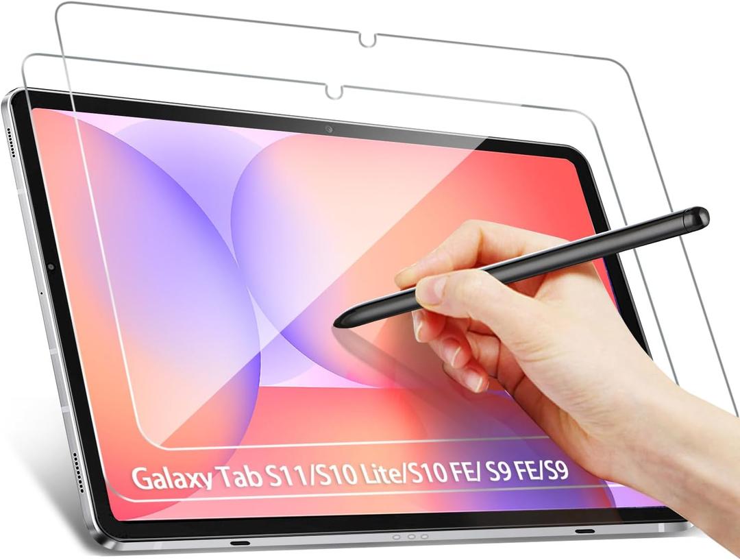 ZtotopCases 2 Pack Screen Protector for Samsung Galaxy Tab S11 / S10 Lite /S10 FE / S9 FE 5G 10.9 Inch & Tab S9 11 Inch Tablet, Easy Installation/High-Definition Tempered Glass with S Pen Compatible Scratch Resistant