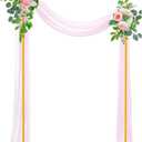 Wokceer Wedding Arch Backdrop Stand 6.6x4 FT Square Wedding Arches for Ceremony Gold Metal Balloon Arch Frame for Wedding Birthday Party Garden Arbor Anniversary Event Christmas Decor