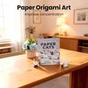 3 x 50-Piece Origami Cat Kit for Kids Ages 8-12, Foldology Origami Paper Setfor Kids Ages 6-8, Child-Safe & Easy to Fold, Cute 3D Desk Pets Gift