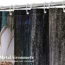 MitoVilla Rustic Daisy Shower Curtain Set with Hooks, Butterfly Plant Floral Fabric Cloth Shower Curtains for Chic Vintage Bathroom Decor, Farm Style, 72x72