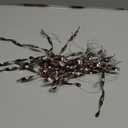 AMS Christmas Tree Ornaments 24PCS Aluminum Twisted Icicles Ornament Set for Christmas Tree New Year Party Decorations Supplies(Shiny 7",Coffee)