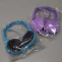 2 Pack Kids Headphones for School Classroom, Wired Computer Online Learning Headset for K-12 Students, Durable Soft Swivel On Ear Pads Earphones for Laptop PC Meetings Calls (Light blue+Purple) (Mixed Colors)