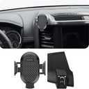 AOUKKL Car Phone Holder Fits for Dodge RAM 1500 2500 3500 (5 and 8.4 inch Screen) 2019-2024 Accessories,Thick Cases Friendly,Cell Phone Mount for 4.7-7 in Phones,360 Degree Rotation,Easy to Install