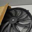 labwork 16" Electric Radiator Fan HIGH 3000+CFM Thermostat Wiring Switch Relay KIT Black
