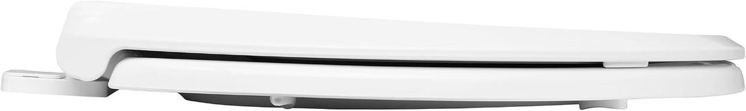 Swiss Madison Elongated Toilet Seat with Toddler Seat Built In, Family Toilet Seat in Glossy White
