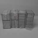 Makeup Organizer Storage With 16 Drawers, 4 Pcs Desktop Office Supplies, Desk Organizers, Clear Accessories, Dustproof Drawer and for Make Up, Jewelry, Pen, Stationary