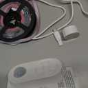 Dual Motion Sensor Light Indoor - Plug-in Motion Activated Step Stair LED Strip with Double Sensors, Dimmer and Timer for Stairway, Bedroom, Corridor (Warm White 3000K 16.4FT Light Strip) (Power Adapter (3.28FT Cable))