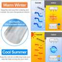 RELIANCER Magnetic Thermal Insulated Door Curtain,Waterproof EVA Door Cover,Fit Doors Size Up to 40"x82",Temperature Protection Insulated Doorway Curtain Partition,Patio Self-Closing Doors Net Screen