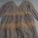 BCBGMAXAZRIA Women's Metallic Mini Dress, Pink, Size 12