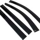 Window Visors Compatible with 2008-2016 Chrysler Town Country 2008-2020 Dodge Grand Caravan, Dark Smoke Acrylic Wind Sun Rain Vent Guards 4PC By IKON MOTORSPORTS, 2009 2010 2011 2012 2013 2014 2015