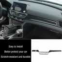 Car Accessories Fit for Honda Accord 10th Gen 2018-2022 Inner Dashboard Center Console AC Switch Button Panel Stripe Cover Trim (Carbon Fiber Style) ABS 2 PCS