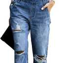 luvamia Women's Casual Stretch Adjustable Denim Bib Overalls Jeans Pants Jumpsuits (Large, B1 Nightfall Blue)