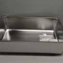Stainless Steel Litter Box with Handle, Large Metal Cat Litter Box with High Sided for Big and Small Cats, Kitty Litter Boxes, Non-Stick, Easy to Clean, Odor-Free, Cat ToiletLitterbox (23.4"L15.6"W5.9"H)