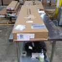 4ft H x 6ft W (1 Panel + 1 Post) Permanent No Dig WamBam Westport Fence Kit, Durable White Vinyl Privacy Fence, BL19105