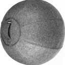 Stability Ball Chair for Office - Ergonomic Seating/Labor Birthing Pregnancy/Yoga Balance Stability Exercise Fitness (Large (60-65cm), Felt - Dark Gray)