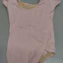 Mirella Girl's Princess Seam Cap Sleeve Dance Leotard Pale Pink 4-6