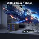 CENMATE Hybrid 2*2.5/3.5" SATA HDD/SSD+3* M / B+M Key M.2 NVMe Enclosure with Cooling Fan and USB A/C 3.2 Gen 2, Hard Drive Enclosure Support 68TB(2*22TB HDD+3*8TB 2230/2242/2260/2280/22110 SSDs)