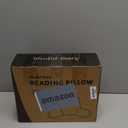 Blissful Diary Reading Pillow, Backrest Pillow with Shredded Memory Foam for Adult & Children, Designed for Bed and Couch Sitting Up, Includes Arms, Pockets and Washable Cover, Sage Green