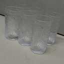 Bekith 6 Pack Romantic Drinking Glasses, 12 oz Highball Glasses, Thick Water Glasses, Tall Glass Cups for Beverages, Beer, Cocktail, Vintage Glassware Set for Dinner Parties, Bars, Restaurants