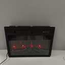 23" Electric Fireplace Inserts, 1500W Recessed Fireplace Heater with Remote Control, 6 Flame Colors & 5 Brightness, 8H Timer, Infrared Quartz Fireplace Insert for Indoor, 23" W x 17" H