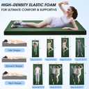 CYMULA Memory Foam Camping Mattress Pad,3inch Sleeping Pad for Camping,Non-Slip Bottom Floor Cot Car Mattress Bed with Retaining Portable Roll up Mattress Pad Mat for Travel Truck Guest Bed Tent