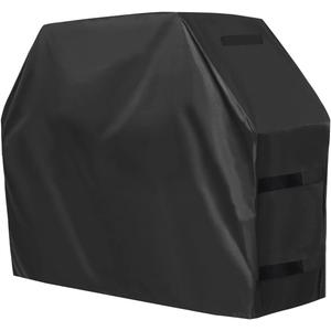 OutdoorLines Waterproof Heavy Duty BBQ Grill Cover - Universal Barbecue Grill Covers UV Resistant Barbeque Gas Grill Cover for Outdoor Universal Grills, 58L x 24W x 44H Inch, Black