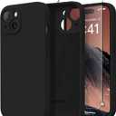 Magnetic for iPhone 15 Case, Compatible with MagSafe, [Screen Protector + Full Camera Protection], Silicone Shockproof Anti-Scratch Protective Phone Case for iPhone 15 6.1", Black