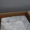 16 Inch Bathroom Vessel Sink and Faucet Combo -VOKIM 16"x12" Black White Marble Coated Porcelain Ceramic Vessel Vanity Sink Art Basin& black Faucet Combo