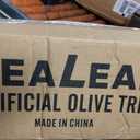 Realead 8ft Tall Faux Olive Tree - Realistic Large Olive Trees Artificial Indoor - Fake Olive Tree with Natural Trunk and Lifelike Leaves for Morden Home Office Decor