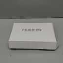 FESHFEN Long Wigs with Bangs, Synthetic Natural Looking Layered Straight Hair Wig for Women Daily Party Use 18 inch, Natural Black