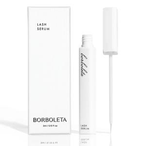 Borboleta Lash Serum, Eyelash Serum for Longer, Thicker, and Fuller Looking Natural Eyelashes, (Full Size, 3 Month Supply) (0.1 Fl Oz (Pack of 1))