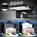 ledmo 150W LED Wall Pack Light Outdoor Dusk to Dawn LED Wall Pack Light Freely DIY Rotatable Modern 5000K Waterproof Black Security Floodlight Fixture for Shop House Area Barn4 Pack