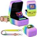 JCHPINE Silicone Cover Case for Bitzee Interactive Digital Pet and Case, Protective Skin Sleeve for Bitzee Virtual Electronic Pets Accessories (for Original 15 Animals) (Rainbow)