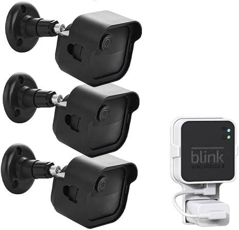 TANSHICT 3 Packs Blink Outdoor Camera Mount Compatible with Blink 4th and 3rd Gen Outdoor Camera, 360° Degree Adjustable Security Mounting Bracket,Camera Not Included