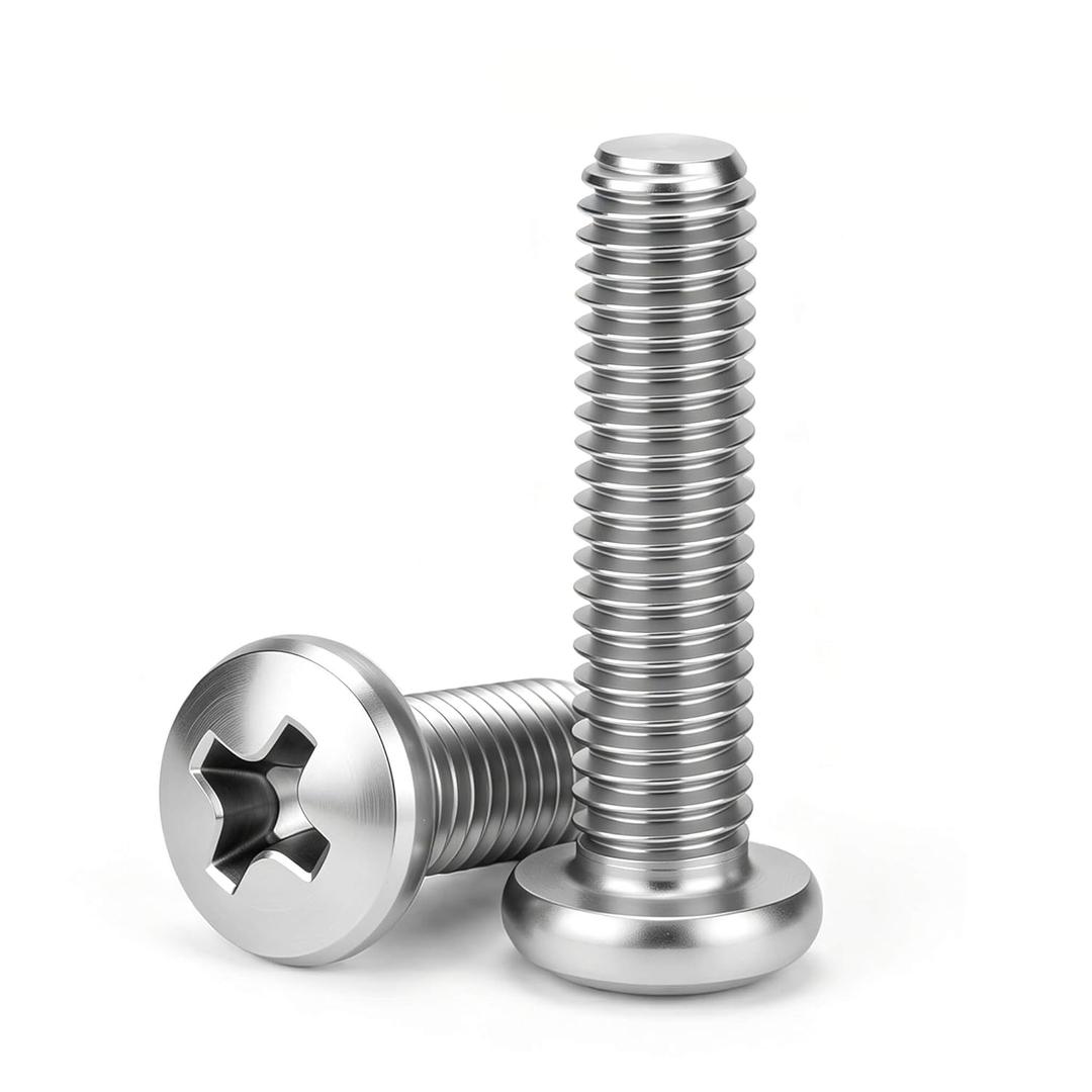 M5 x 20mm (30 Pack) Pan Head Machine Screws, Phillips Drive, 304 Stainless Steel, Fully Threaded,for Furniture Repairs and 3D Printer