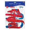 Foil Streamer Happy 4th of July