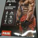 MhIL Workout Gloves for Men Comfortable Gym Gloves for Men with Enhanced Grip for Safety and Hand Protection Weight Lifting Protection with Wrist Wraps Support for Performance Boost and Style (Black, Large: 8.1 - 8.6)