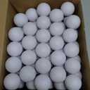 Junkin 80 Pcs Foam Golf Balls Rubber Practice Balls Realistic Feel and Flight Sport Training for Indoor or Outdoor Backyard Golf Training (White)