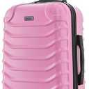 InUSA ENDURANCE Luggage with Spinner Wheels | Durable Lightweight Hardshell Suitcase, Spacious Travel Bag with Handle and Trolley | 20-Inch Carry On Small Luggage | Pink