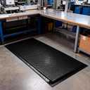 Anti Fatigue Mats Industrial 3' x 6' 15/16" Thick Ergonomic Standing Mat Commercial Heavy Duty Diamond Plate Shop Floor Mats Helps Relieve Back and Leg Soreness