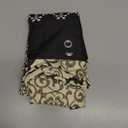 Fabric Shower Curtain, Black and Beige Boho Medallion Print Shower Curtains for Bathroom, 72" W x 72" H