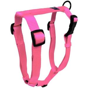 Hamilton Adjustable Comfort Nylon Dog Harness, Hot Pink, 3/4" x 20-30"
