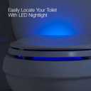 KOHLER 24764-RL-0 Rutledge Nightlight ReadyLatch Slow Close Toilet Seat, Elongated, Quiet-Close Lid and Seat, Grip-Tight Bumpers, White