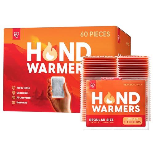IRIS USA Hand Warmers, Regular - 40 Individual Warmers, Up to 10 Hours Long-Lasting for Warm Hot Hands Body, TSA-Approved, Pocket Glove Hot Hands Handwarmers Bulk Disposable, Camping Skiing Outdoor
