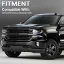 Front Bumper Lower Valance Compatible with Chevrolet Chevy Silverado 2016-2019 1500 LD W/Tow Hooks Holes Replace 84029773 GM1015134C