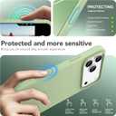 GONEZ Magnetic for iPhone 17 Pro Max Case, [Compatible with MagSafe] Anti-Scratch Microfiber Lining & Screen Protector, Silicone Camera Control, Shockproof Slim Phone Cover 6.9 inch, Green